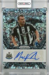 2023-24 Panini Prizm Premier League Mark Viduka Penmanship Breakaway Prizms #25 Auto  Newcastle United