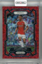2023-24 Panini Prizm Premier League William Saliba Choice Red Prizms #21 ※初期傷あり【05/30】 Arsenal
