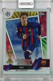 2022-23 Topps Chrome UEFA Club Competitions Gavi Base Hero Variation #178 ※初期傷あり FC Barcelona