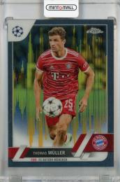 2022-23 Topps Chrome UEFA Club Competitions Thomas Muller Black & Gold Seismic #187 ※初期傷あり【19/30】 FC Bayern Munchen