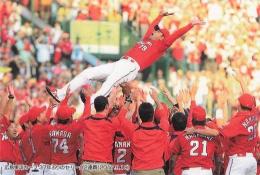 2018 カルビー プロ野球チップス 第1弾 #C-2 広島:リーグ優勝 チェックリストカード