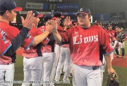 2018 カルビー プロ野球チップス 第1弾 #C-3 西武:13連勝 チェックリストカード