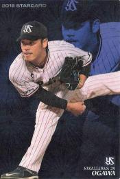 2018 カルビー プロ野球チップス 第1弾 #S-24 小川泰弘(ヤクルト) スターカード