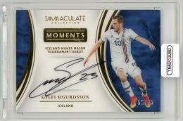 2017 Panini Immaculate Collection Gylfi Sigurdsson Immaculate Moments Autographs(ON CARD)【56/75】 Iceland