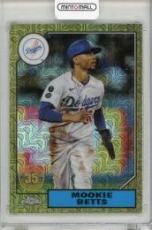 2022 Topps '87 Topps Silver Pack Chrome Gold Refractors #T87C43 Mookie Betts 【3/50】 Los Angeles Dodgers