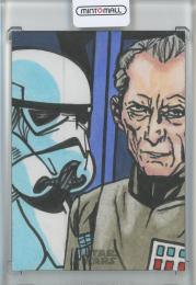 2023 Topps Chrome Star Wars Galaxy  Artist by Eric Medina Sketch Card