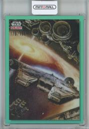 2023 Topps Chrome Star Wars Galaxy  Flight of The Millennium Falcon #54 Aqua Refractor 170/199