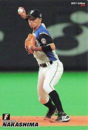 2021 カルビー プロ野球チップス 第2弾 #99 中島卓也(日本ハム) レギュラーカード