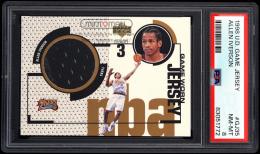 1998-99 Upper Deck #GJ35 Allen Iverson Game Jerseys【PSA NM-MT 8】  (MSV#1480)