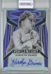 2023 Leaf Metal Pop Century  Karolyn Grimes Base Autographs Purple Parallels 5/12