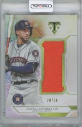 2018 TOPPS Triple Threads Unity Single Jumbo Relics / GEORGE SPRINGER(Houston Astros) 【20/36】