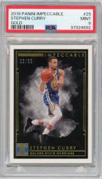 2018-19 PANINI Impeccable Stephen Curry Gold #25 35枚限定【19/35】【PSA9】《MINT》Golden State Warriors