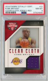 2014-15 PANINI Totally Certified Kobe Bryant Clear Cloth Jersey Red #21 299枚限定【169/299】【PSA8】《Near MINT-MINT》Los Angeles Lakers