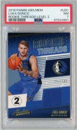 2018-19 PANINI Absolute Memorabilia Luka Doncic Rookie Threads Level 2 #LDC 149枚限定【009/149】【PSA7】《Near MINT》Dallas Mavericks