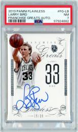 2013-14 PANINI Flawless Larry Bird Franchise Greats Autograph #FG-LB 20枚限定【15/20】【PSA7】《Near MINT》Boston Celtics