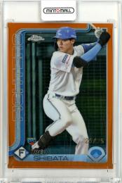 2025 TOPPS NPB CHROME 柴田獅子 Base Orange Refractor【25/25】