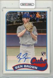 2024 TOPPS Update Series Ben Brown 1989 Topps Autographs #89BABB Chicago Cubs