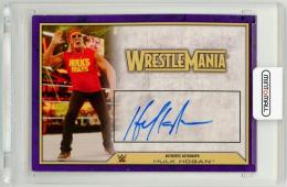 2014 Topps WWE Road To Wresltemania Hulk Hogan Autographs *表面左上下角ダメージあり、カード湾曲あり、裏面傷ありの為画像をご確認ください。