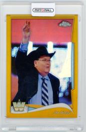 2014 Topps Chrome WWE Jim Ross Gold Refractor【13/50】 *両面重度の傷あり、裏面汚れありの為画像をご確認ください。