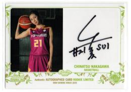 2018 BBM Shining Venus  バスケットボール 中川千夏 ルーキー限定直筆サインカード 10/30