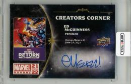 2021-22 UPPER DECK Marvel Annual Ed McGuinness Creators Corner Autographs #CCEM
