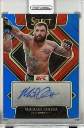 2022 Panini Select UFC Michael Chiesa Signatures Prizms Blue Auto #SGMCH【01/49】