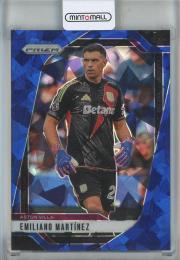 2024-25 Panini Prizm Premier League Emiliano Martinez Blue Ice Prizms #69【22/75】 Aston Villa