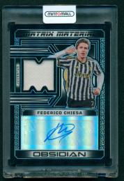 2023-24 Panini Obsidian Matrix Material Autographs #14 Federico Chiesa 【7/7】 JUVENTUS