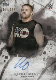 2018 TOPPS WWE UNDISPUTED  Kevin Owens Autograph 166/199