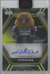 2025 TOPPS STAR WARS CHROME Thromba Black Autograph #AB-ADA【36/50】