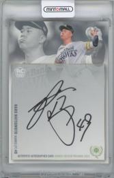 2023 BBM ルーキーエディションプレミアム / 松本晴(福岡ソフトバンクホークス) 直書き版直筆サインカード 【10/50】