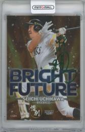 2024 BBM 惜別 / 内川聖一(プロ野球/福岡ソフトバンクホークス) 緑箔サイン版BRIGHT FUTUREインサートカード 【06/10】