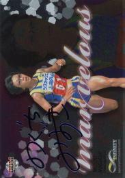 2020 BBM INFINITY #M07 野口みずき(陸上競技)【150枚限定/青箔サイン版】marvelous インサートカード