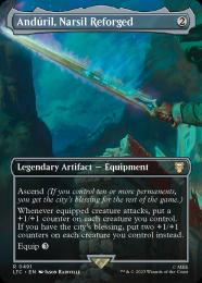 【LTC】【ENG】【Foil】《Anduril, Narsil Reforged》ボーダーレス版