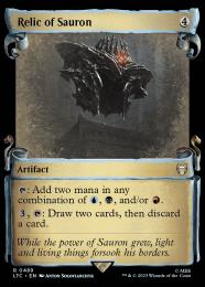 MTG シルバー foil 英語版 サウロンの遺物 銀幕 指輪物語 サウロンの遺物 銀幕FOIL ショーケース 英語 MTG - メルカリ