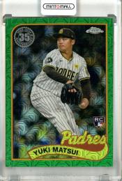 2024 Topps Update Series Yuki Matsui #T89CU-84 RC '89 Topps Silver Pack Chrome Green【39/99】 Padres