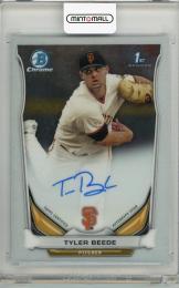 2014 TOPPS Bowman Chrome Tyler Beede 直筆サイン San Francisco Giants
