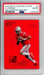 2022 Upper Deck Skybox Metal Universe Champions C.j. Stroud #RMUC-22 1997-98 Retoro Precious Metal Gems Red【058/100】【PSA8】 Football