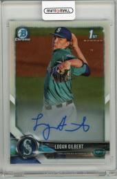 2018 Topps Bowman Chrome Logan Gilbert 直筆サイン Seattle Mariners