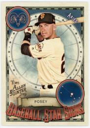 2019 Topps Allen and Ginter Baseball Star Signs #BSS43 Buster Posey