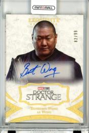 2021 Upper Deck Marvel Studios Black Diamond Benedict Wong as Wong #A-BW Exquisite Collection Autographs【82/99】 Doctor Strange