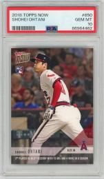 2018 TOPPS NOW Shohei Ohtani RC #650【PSA10】《Gem-MINT》Los Angeles Angels