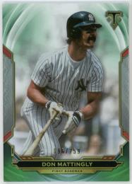 2019 Topps Triple Threads Emerald #32 Don Mattingly 096/259