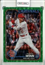 2024 Topps Update Masyn Winn Green Crackle Foilboard 【126/499】 St. Louis Cardinals