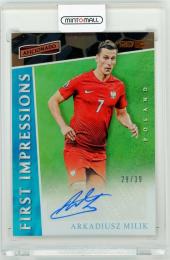 2016-17 PANINI Aficionado Arkadiusz Milik First Impressions Autographs Artist’s Proof Bronze Parallels【29/39】 Poland