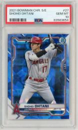 2021 TOPPS Bowman Chrome SHOHEI OHTANI Sapphire Edition【PSA10】《Gem-MINT》 Los Angeles Angels