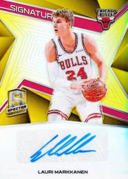 2018-19 PANINI Spectra Lauri Markkanen Signature Gold 10枚限定 /8