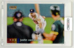 2020 Stadium Club Chrome Orange Refractor Justin Verlander / Houston Astros (HOU) 11/25