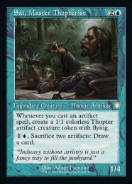MTG 未開封品【Foil】練達飛行機械職人、サイ 日本語版 プレリ版 EDH】《練達飛行機械職人、サイ》｜うみのいきもの