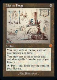 【BRO】【ENG】【Foil】《神秘の炉/Mystic Forge》 旧枠設計図版